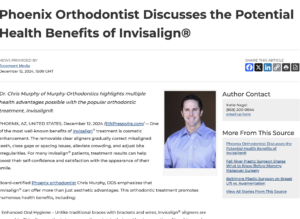 Phoenix Orthodontist Highlights Top Health Benefits of Invisalign Treatment